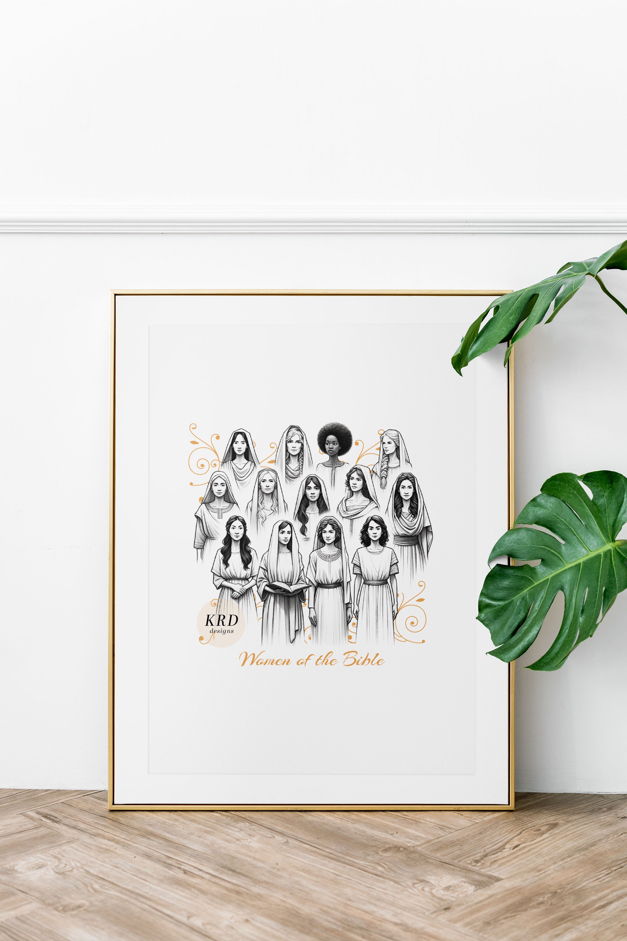 Christian Poster Aesthetic, Women of the Bible Poster Gift, Biblical ...