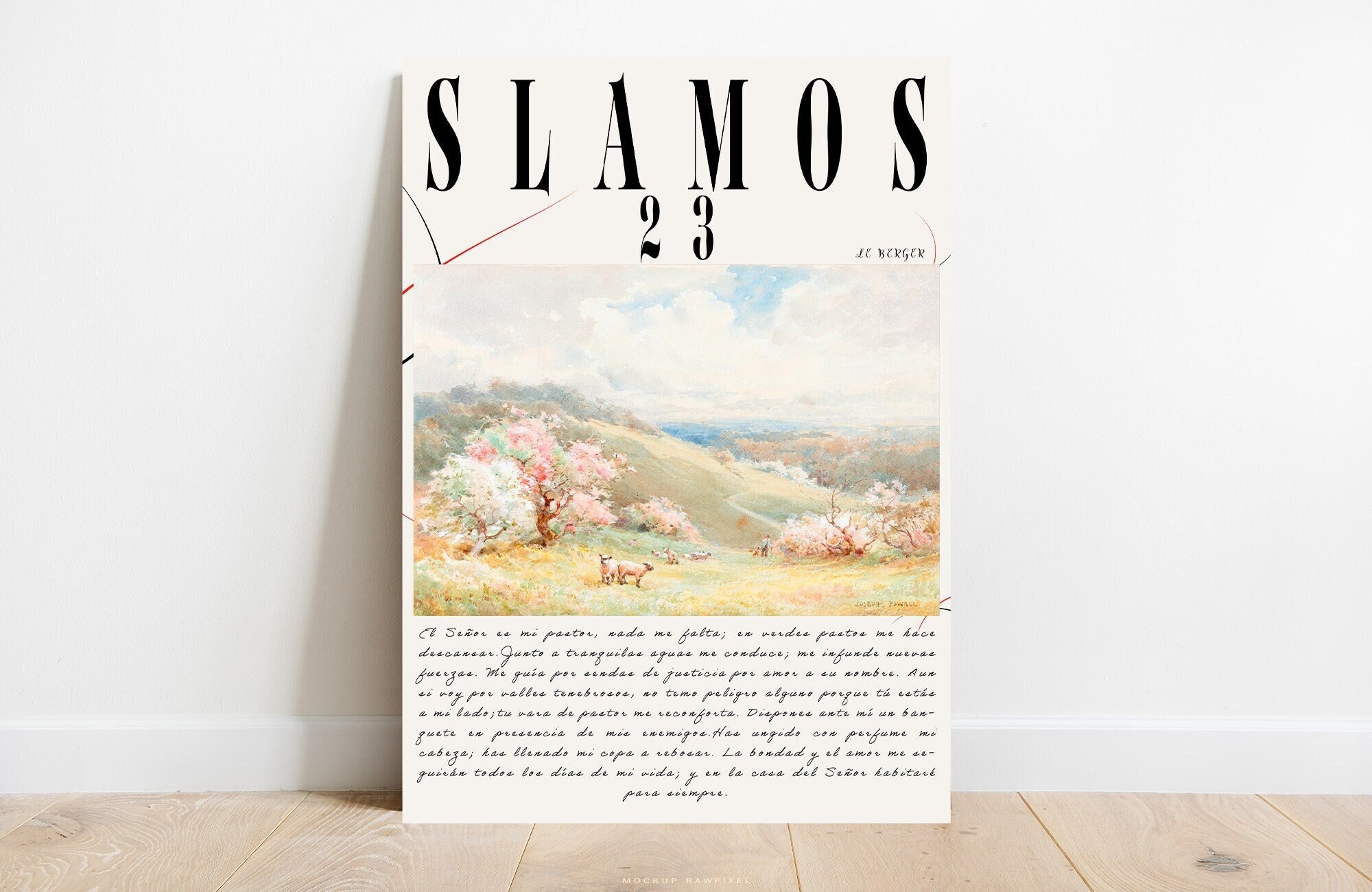 Salmo 23 - Pastor - Posters and Art Prints