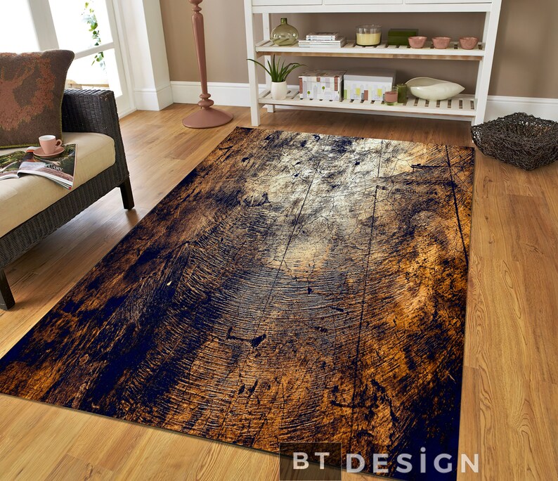 Tree Rug Natural Tree Trunk Pattern Nonslip Area Rug Soft - Etsy