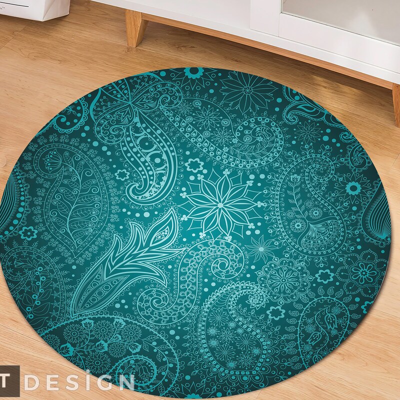 Turquoise Rug - Etsy
