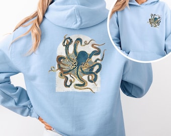 Octopus Hoodie - Underwater Dream Ocean Hoodie for Nature & Marine Life Fans