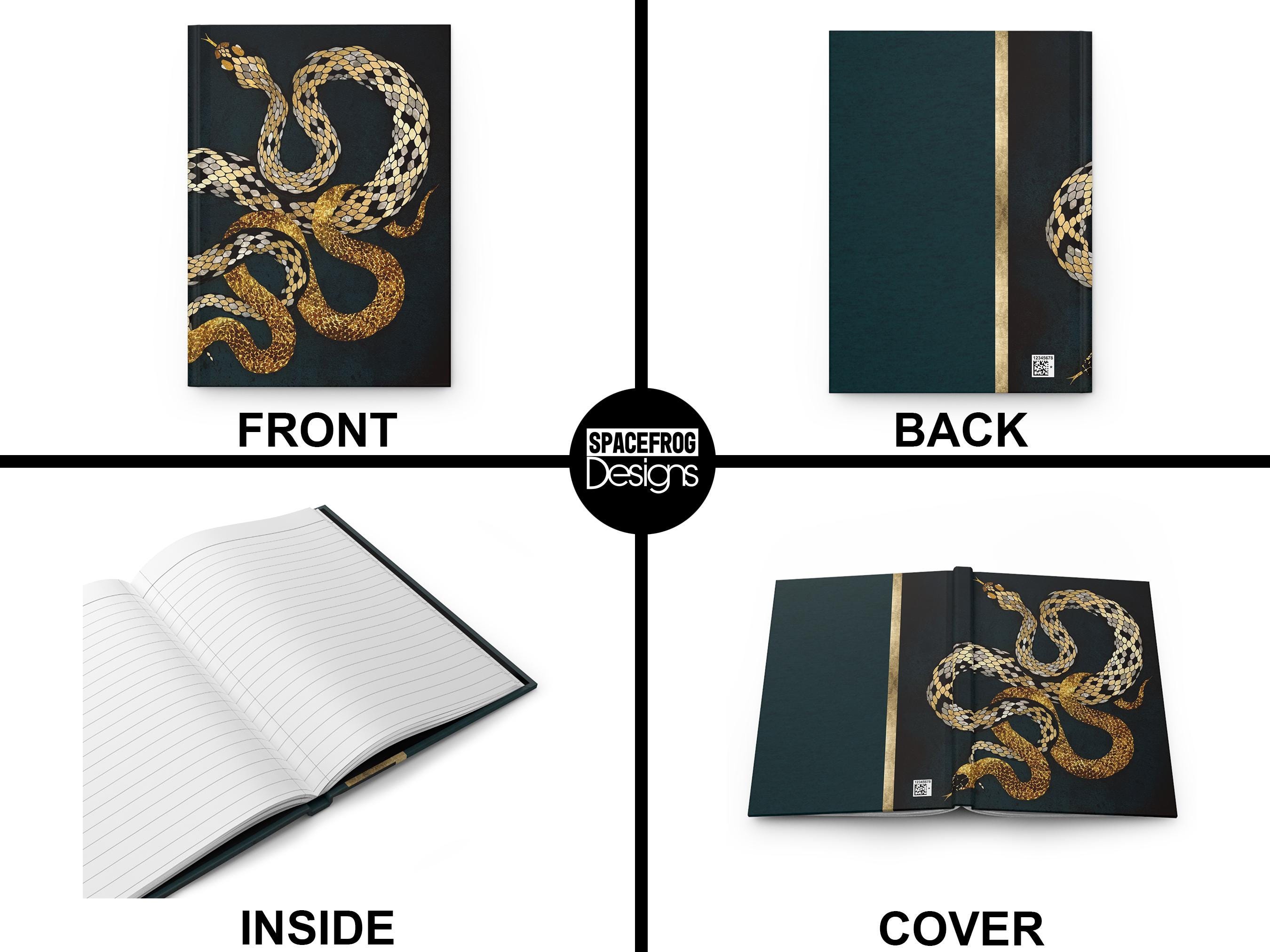 Snake Journal Elegant Snake Hardcover Journal - Unique Serpent Art Journal - Etsy