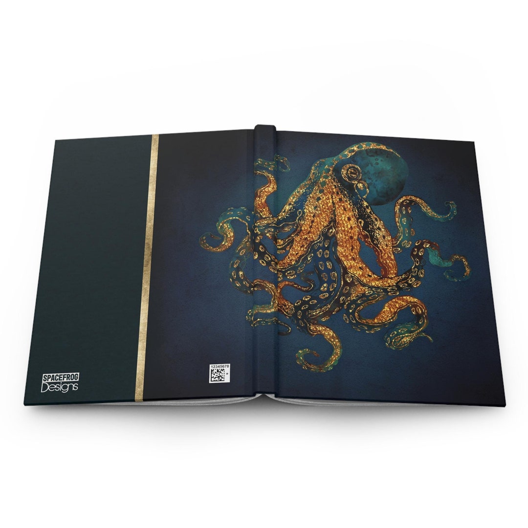 Octopus Notebook Golden Octopus Journal: Elegant Sea Lover's Notebook - Etsy