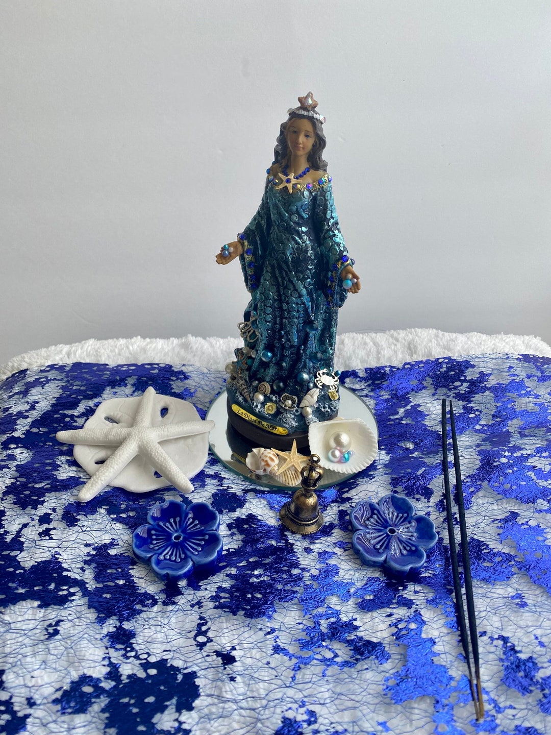 Yemaya Statue Altar Set Orisha Yemaya Statue Altar Set Altart Para