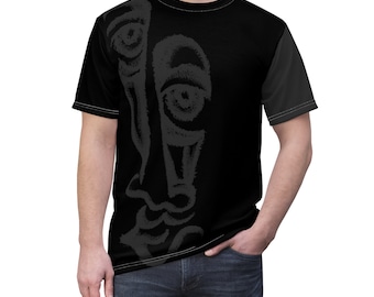 Contemporary Tone-on-Tone T-shirt by Tad Art