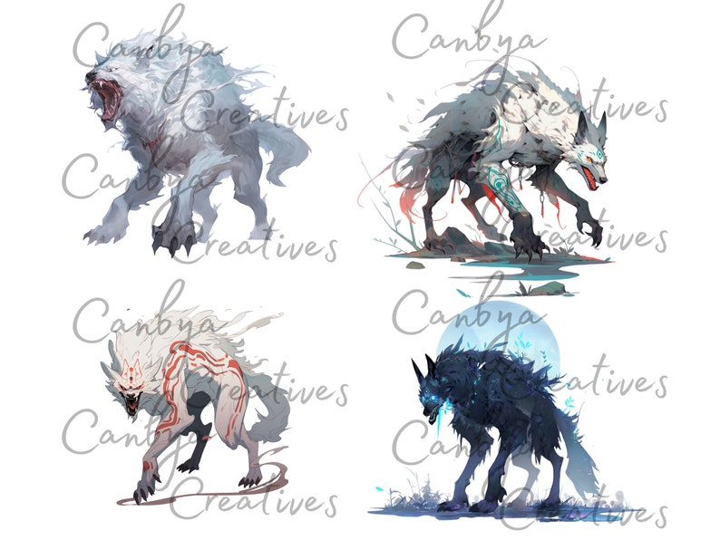 Mythical Creatures, Frightening Creatures Set, 22 Creatures Svg 's, 23 ...