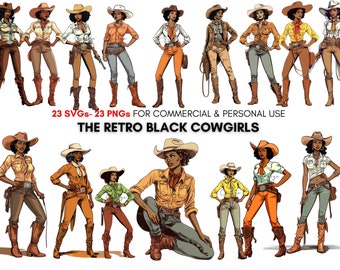 23 african american cowgirl svg 's, 23 black cowgirl png 's, Western svg, country black girl svg and png files, transparent background