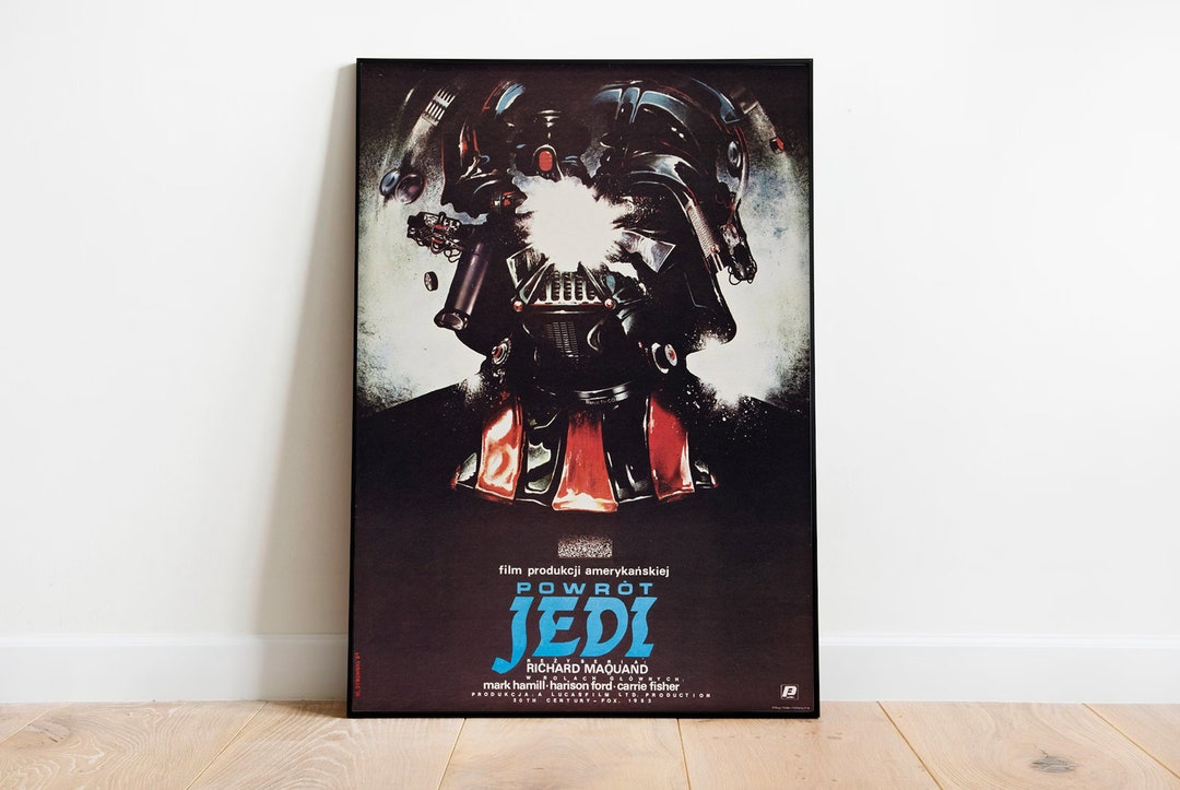 Star Wars Poster, Darth Vader, Vintage Foreign Movie Poster, Digital ...