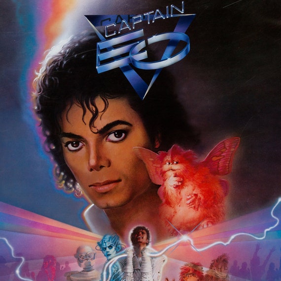 Michael Jackson Captain EO Poster, 1986, Vintage Disneyland Poster