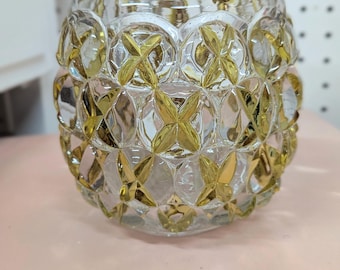 Antique Hobbs “Daisy & Button” Rose Bowl | EAPG Glass | Circa 1880 | Victorian Pressed Glass Vase