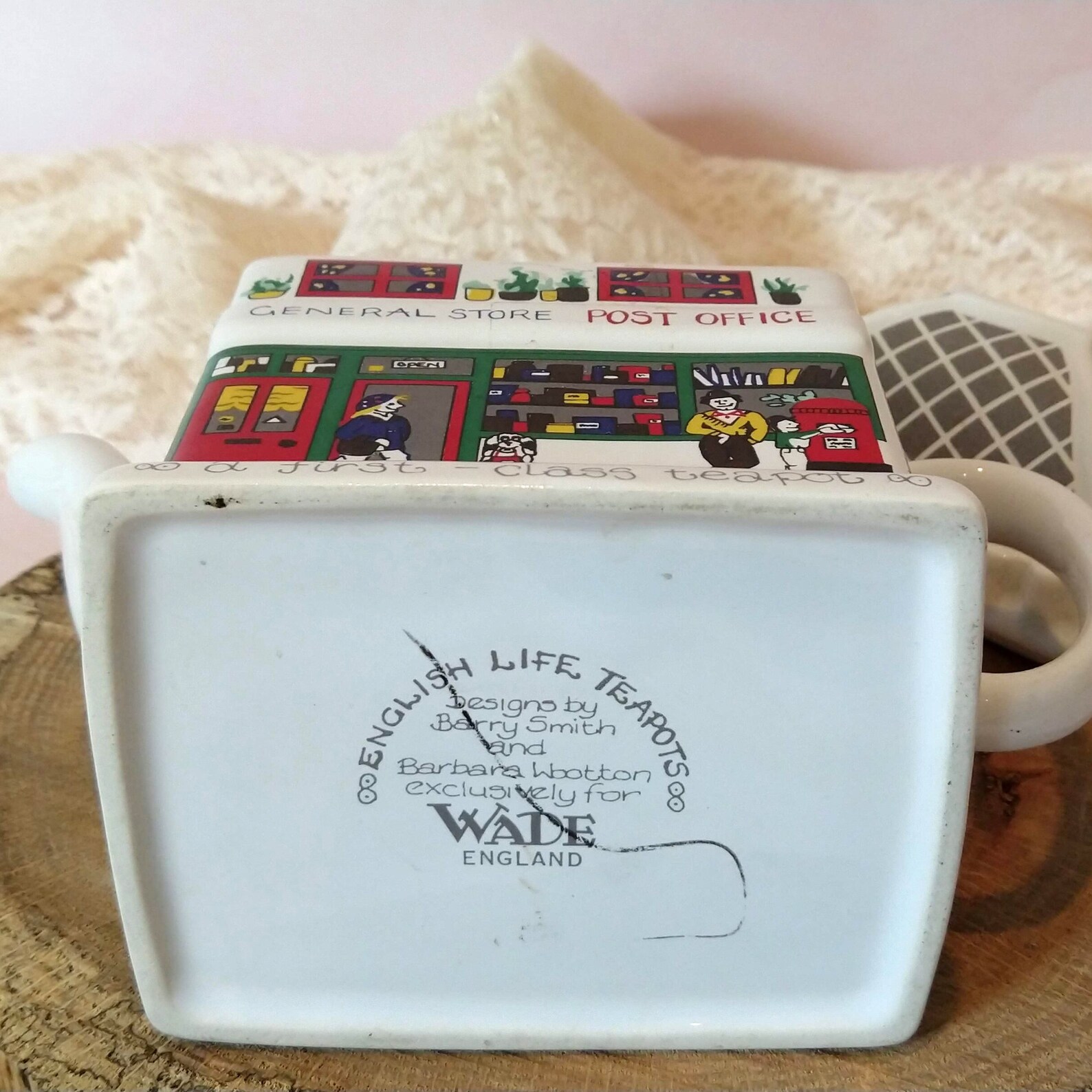 Wade England English Life Teapots Post Office Teapot With Lid Etsy
