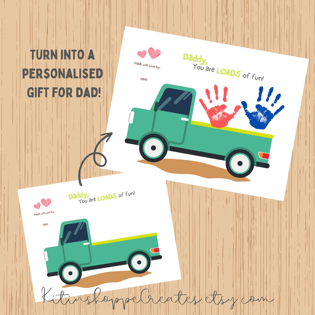 Fathers Day Craft Printable Gift Ideas Fathers Day Handprint Art Craft ...