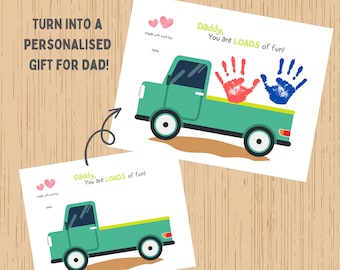 Fathers day craft printable gift ideas fathers day handprint art craft dad kids craft printable handprint art craft fathers day personalised