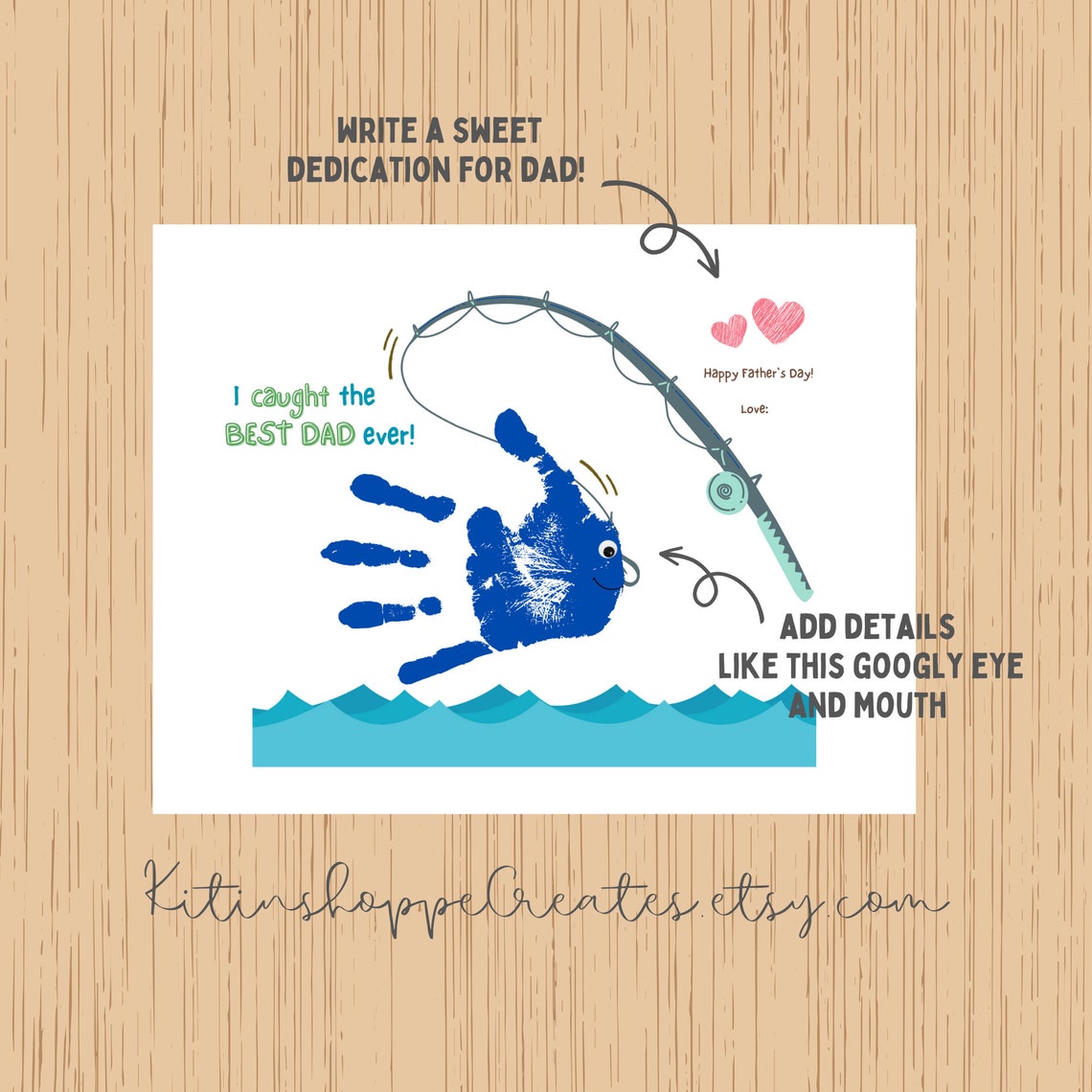 Fathers Day Craft Printable Gift Ideas Fathers Day Handprint Art Craft ...
