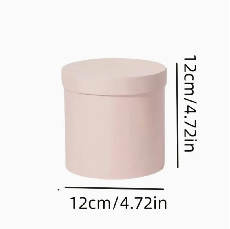 Flowers Gift Box Packaging Box Flower Bouquet Paperboard Round Etsy