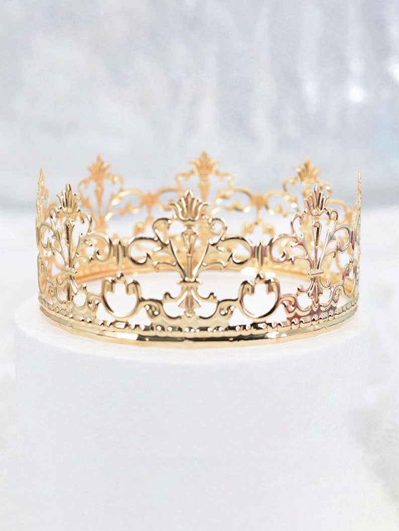 Gold Cake Toppers Crown Cake Toppers Princess Crown Cake Etsy