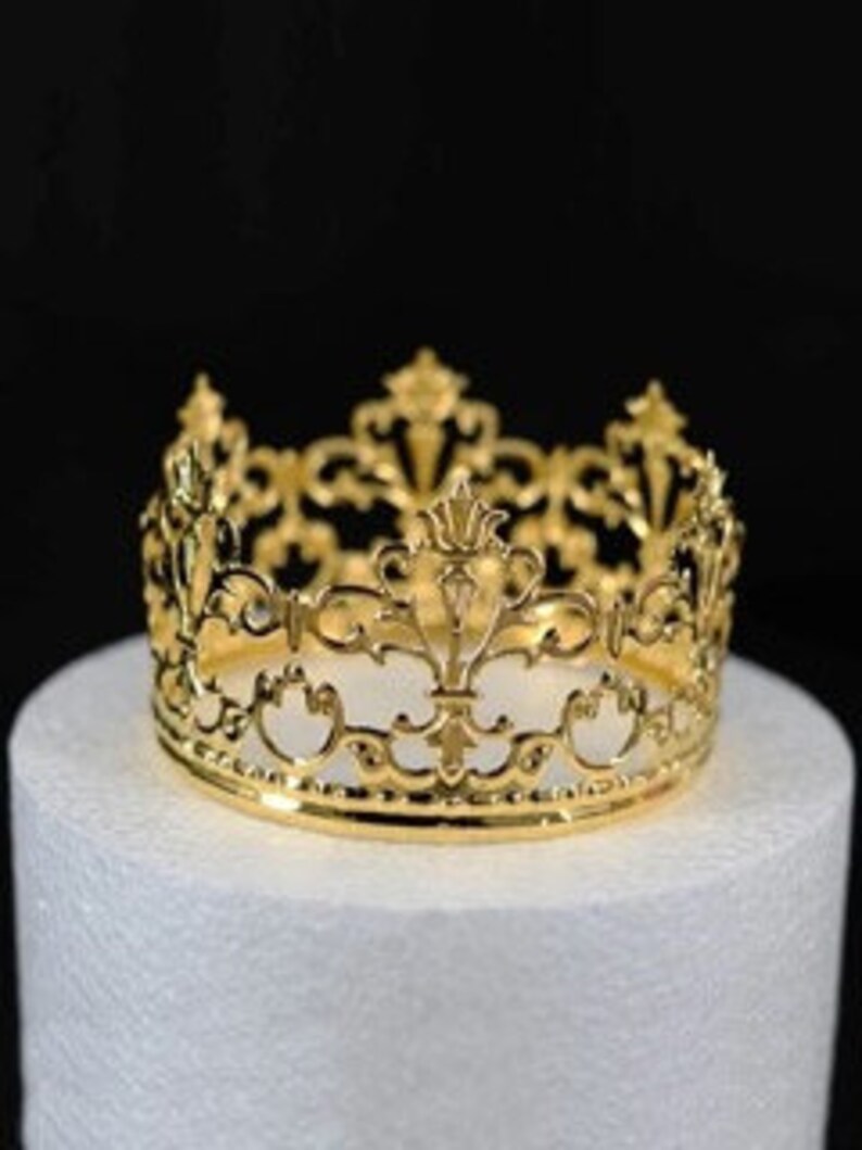 Gold Cake Toppers Crown Cake Toppers Princess Crown Cake Etsy