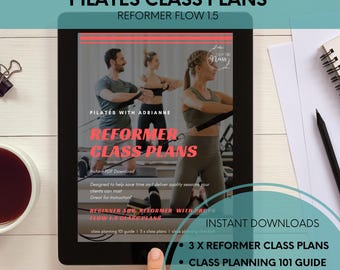 3x Pilates Class Plans, Reformer Pilates, Flow 1.5 Classes - For Instructors