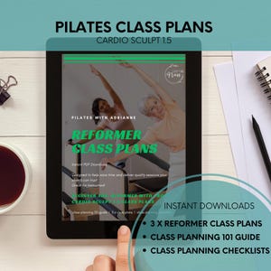 3x Pilates Class Plans, Reformer Pilates, Cardio Sculpt 1.5 Classes - For Instructors