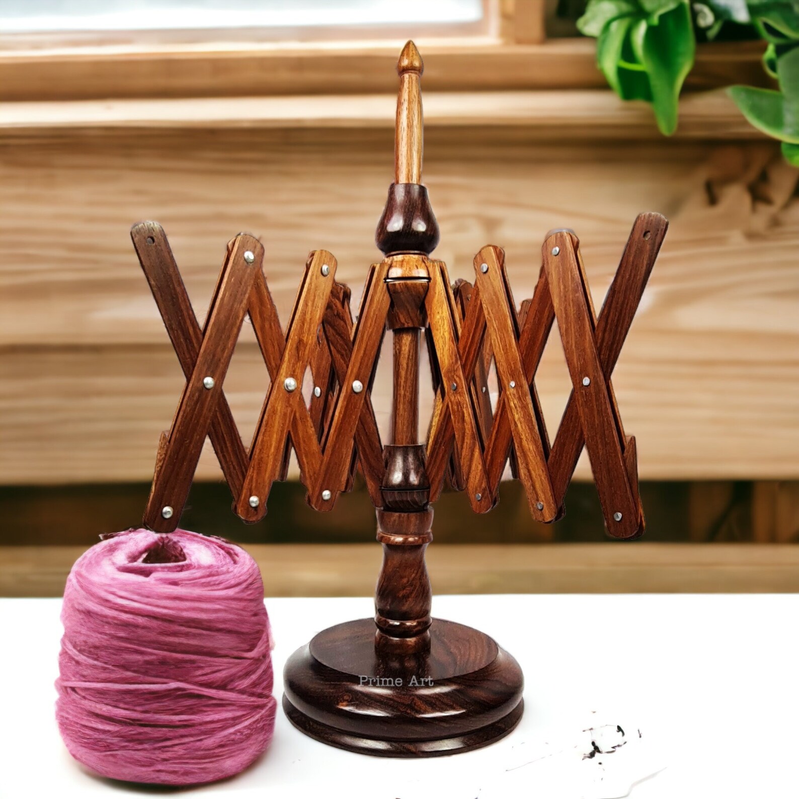 Handcrafted Wooden Yarn Winder I Swift Rosewood Classic Elegance for