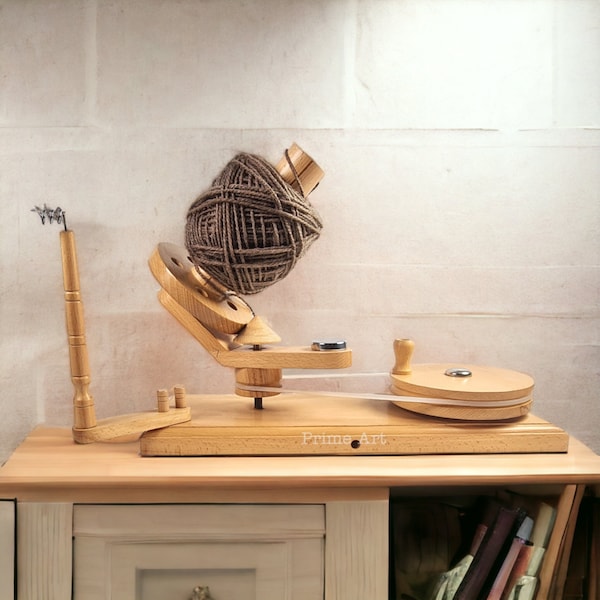 GARN-WICKLER, HANDSPINNEN, Yarn Swift, Minimalistischer, handgefertigter Garnhaspel aus Holz Perfektes Strickzubehör-Geschenk