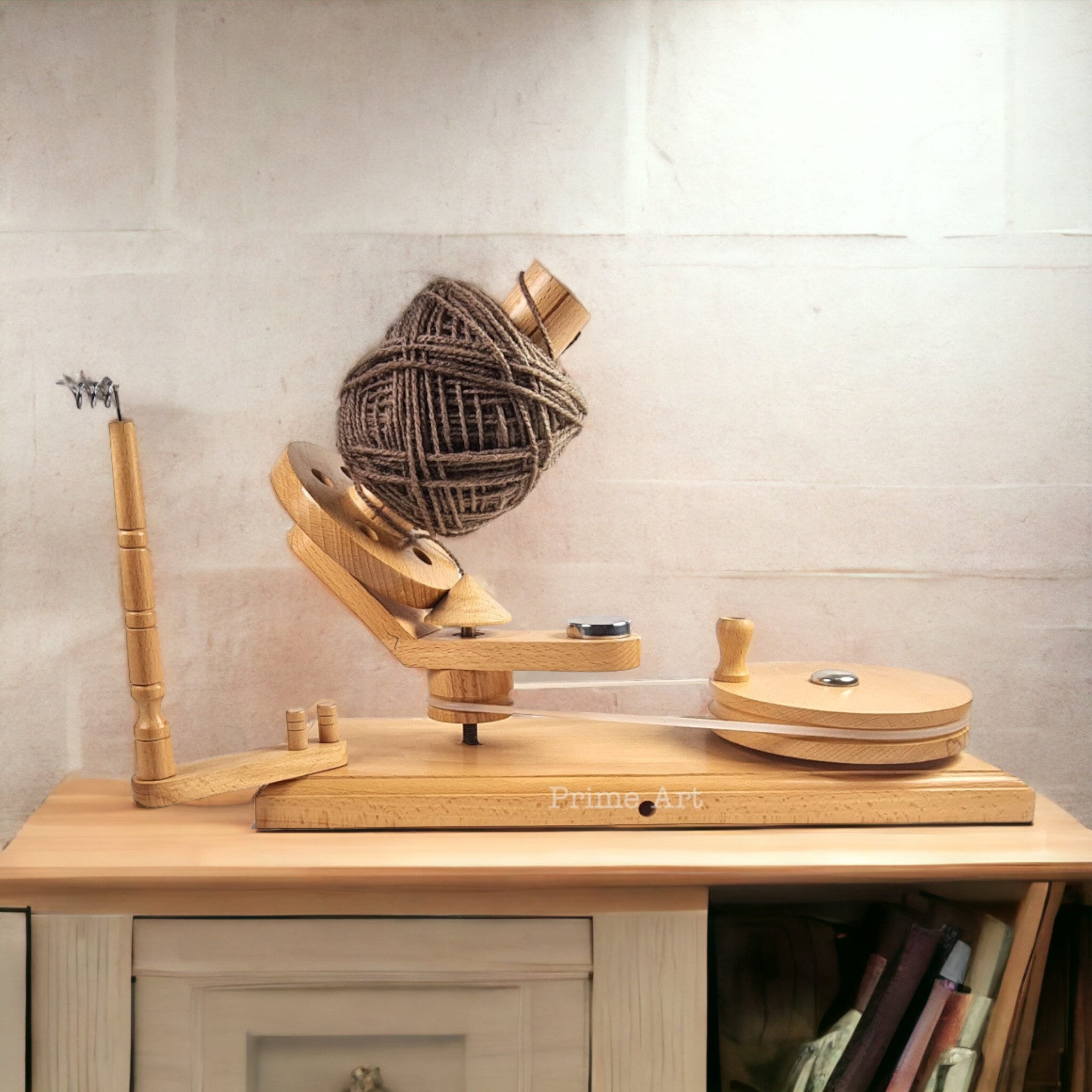 Wooden Yarn Winder and Yarn Swift Umbrella Hand Operated Ball