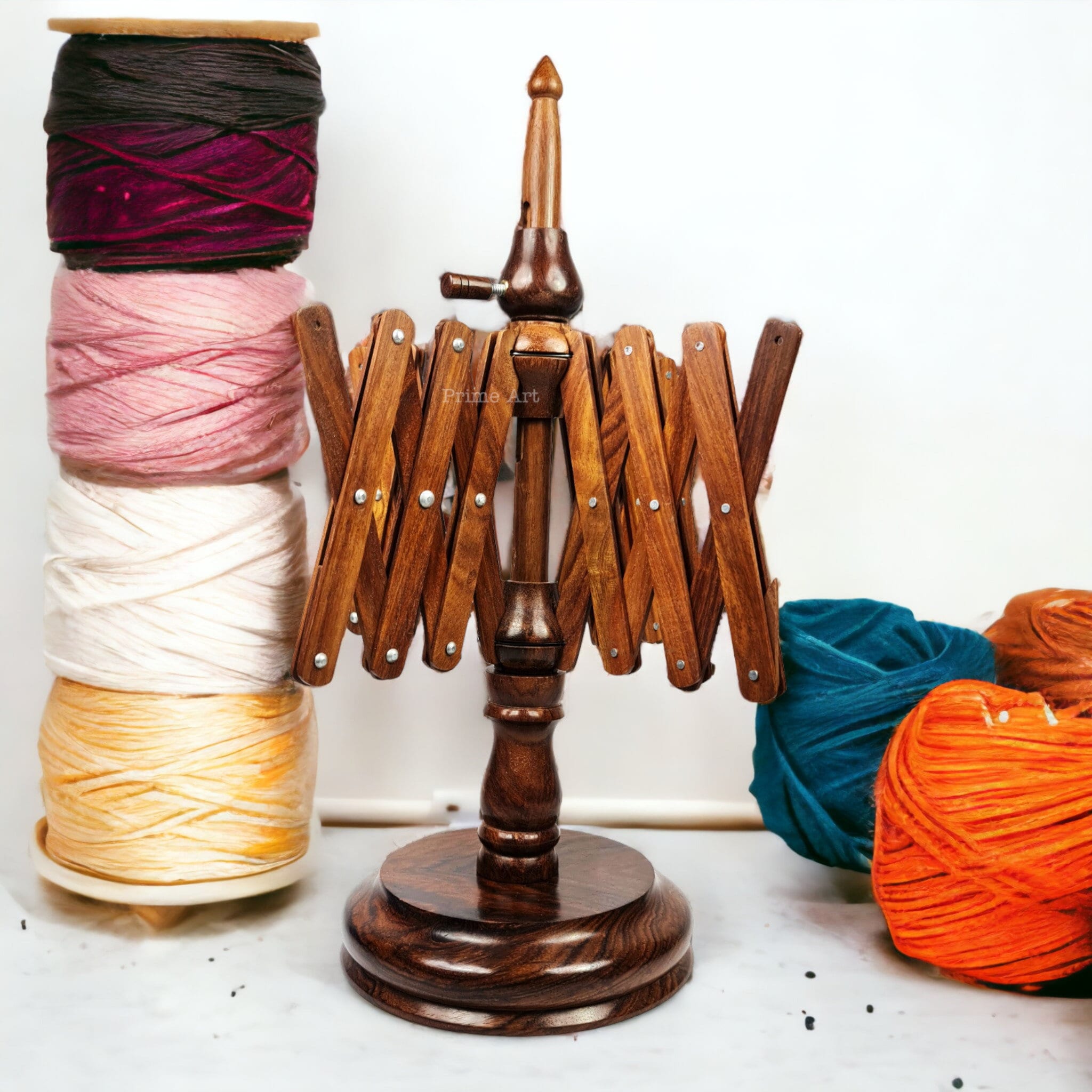 Handcrafted Wooden Yarn Winder I Swift Rosewood Classic Elegance for