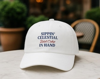 Sippin Celestial Dad Hat | LDS Humor Baseball Cap | Vintage Adjustable Embroidered Hat | Funny Gift for Latter-day Saints