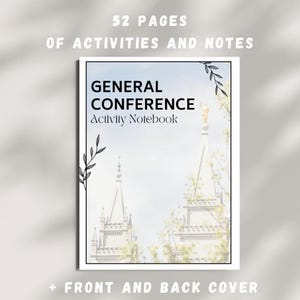 INSTANT DOWNLOAD: Youth General Conference Activity Notebook