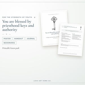 Para la Fortaleza de la Juventud Lección 9: Llaves del Sacerdocio y Autoridad (Descarga digital)