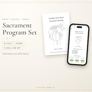 LDS sakramentsprogram | Vikbart + Telefon (digital nedladdning)