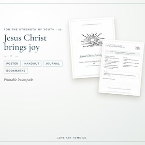 For the Strength of Youth Lesson 12 | Jesus Christ Brings Joy (Digital Download)