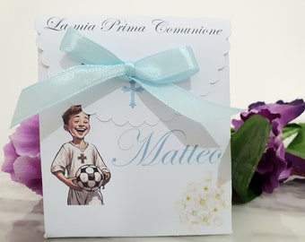 Scatola porta confetti personalizzabile per ogni evento - Bomboniera Battesimo - Comunione - Compleanno