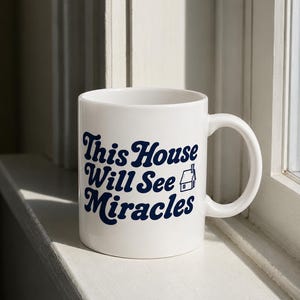 Christliche Tasse | "Dieses Haus wird Wunder sehen" Glaube Kaffeetasse