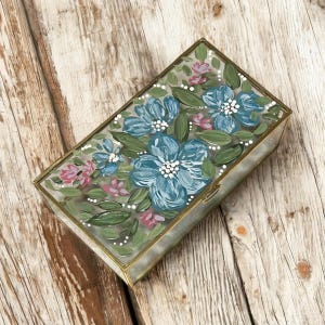 Glas Vintage Schmuckschatulle