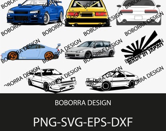 Digital Car Print, Japan Car Print, Japan Car SVG, Japan Car png, Japan Car Digital Print, Japaneese Car, 8 Japan Car Bundle