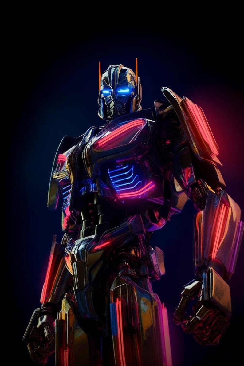 Abstract Transformer Art | Digital Download | Movie Poster | Wall Art ...