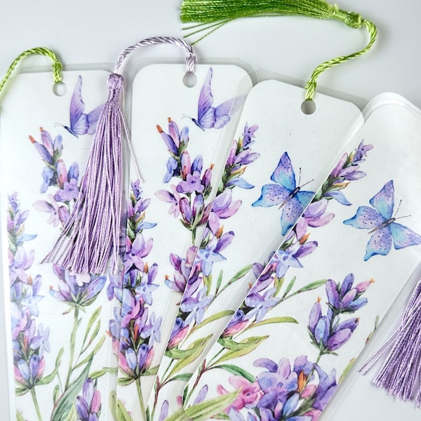 Lavender Butterfly Bookmark | Papillon Lavande Signet