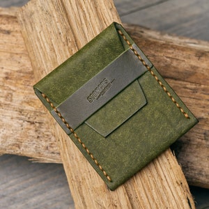 EDC Leather Flap Wallet, EDC Pouch, Small Leather Pouch, Coin Purse, Cadeau voor vrouwen, cadeau voor haar, kleine geschenken, naaigeschenken, breien, EDC