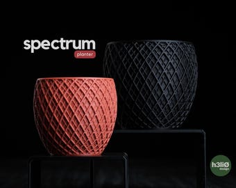 3D Printed Geometric Planter: Modern Lattice Indoor Plant Pot