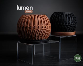 3D Printed Geometric Planter: Modern Boho Decor, with Drainage Tray