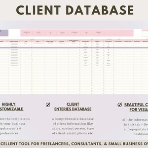 Client Tracker Spreadsheet for Small Business Planner Invoice Template ...