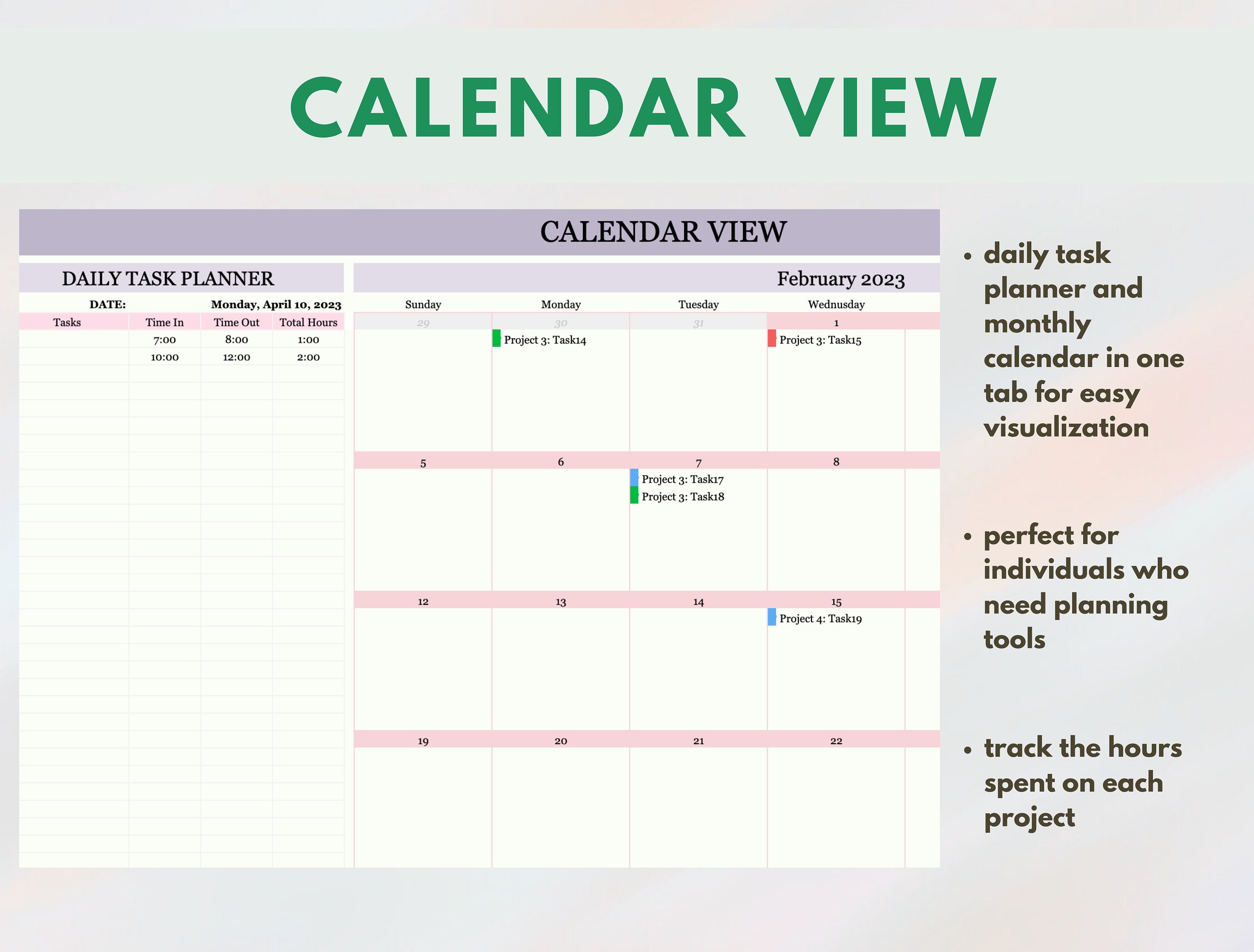 Project Tracker Template Google Sheets Project Management Planner Excel ...