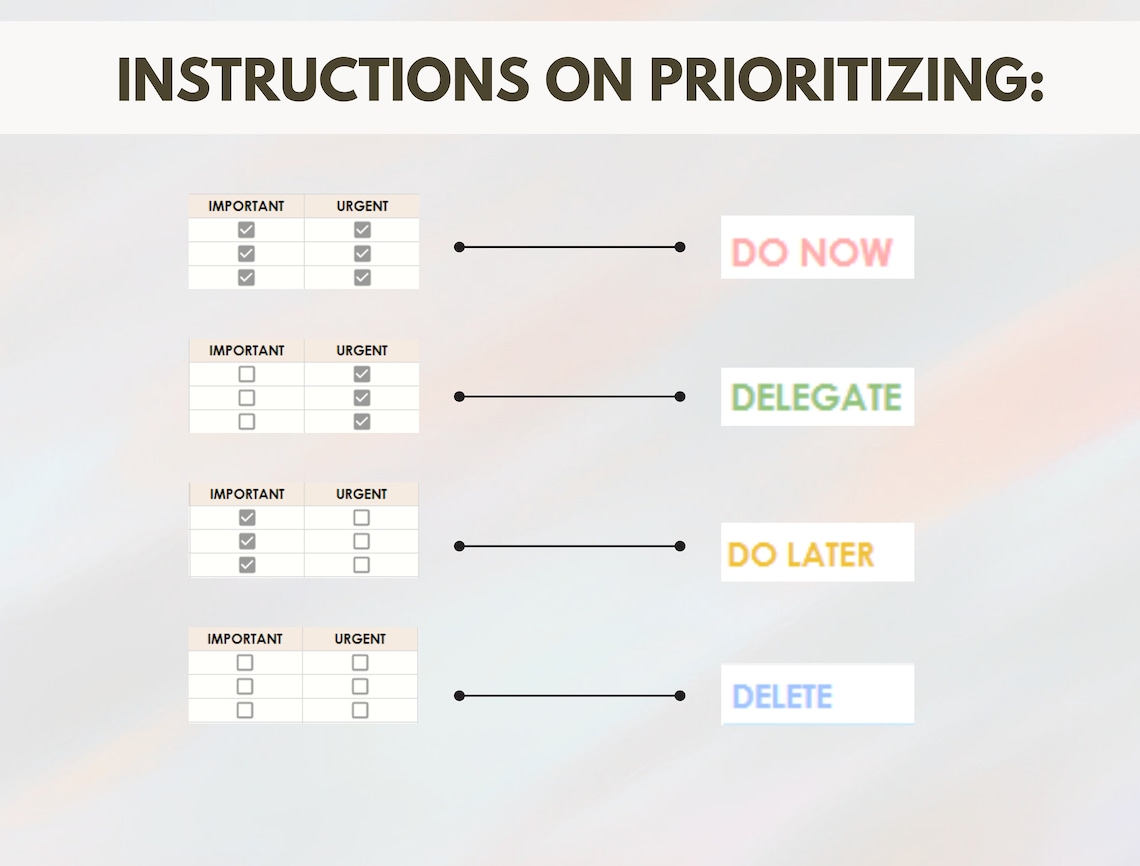 Task Priority Tracker Excel Decision Matrix Google Sheets Template Daily Priority Planner ...