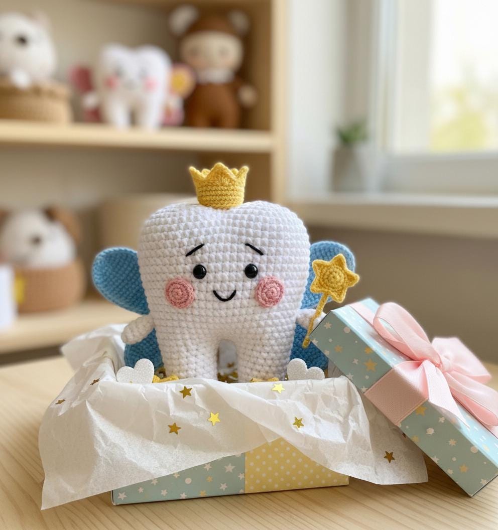 35 Tooth Crochet Pattern: Unlock Your Creativity with Fun Dental Designs 6 Tooth Crochet Pattern:Amigurumi Dental Gift