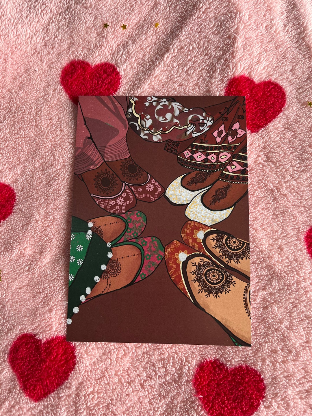 Brown Printed Khussa