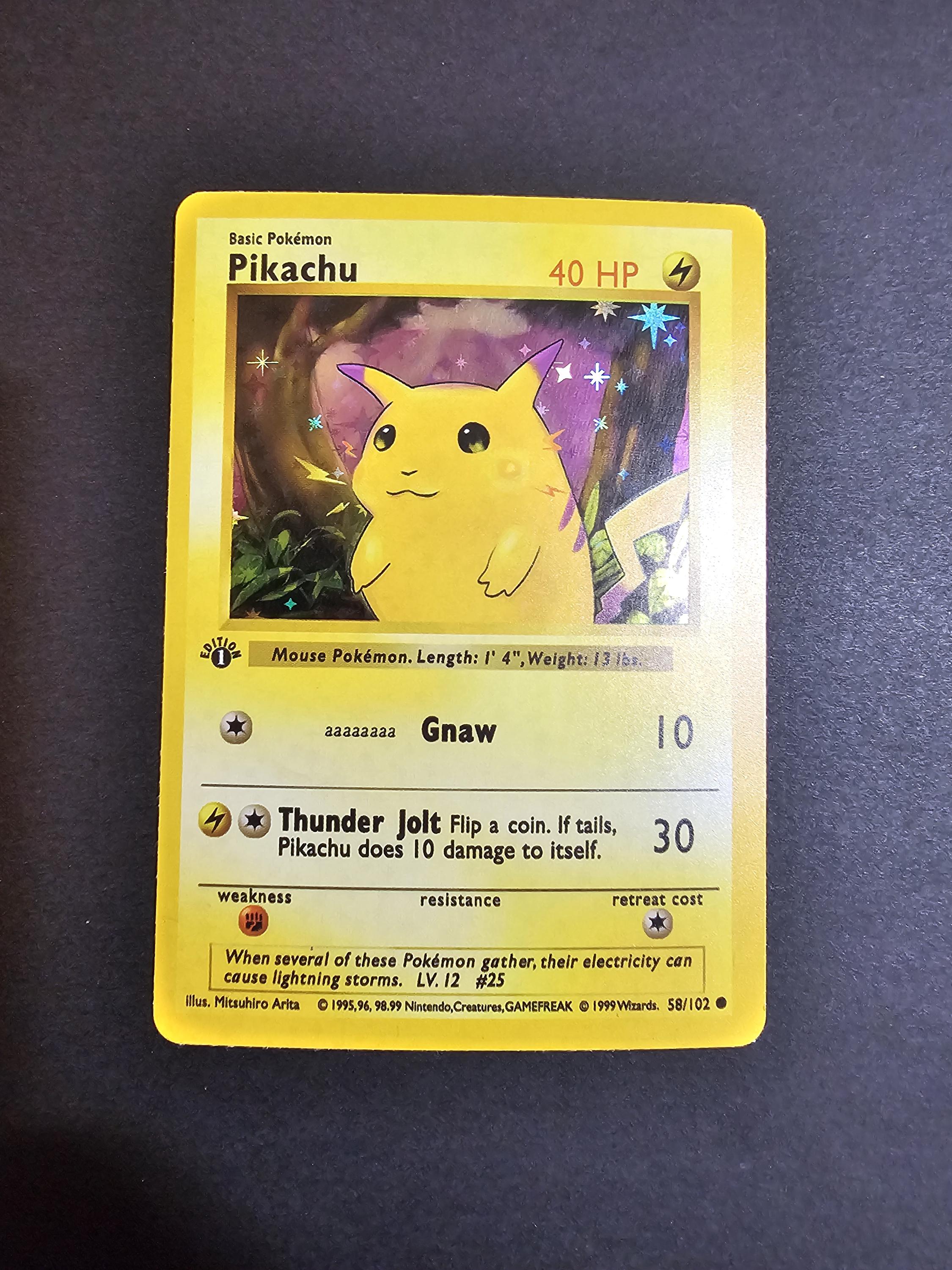 1st Edition Pikachu Red Cheeks - Etsy