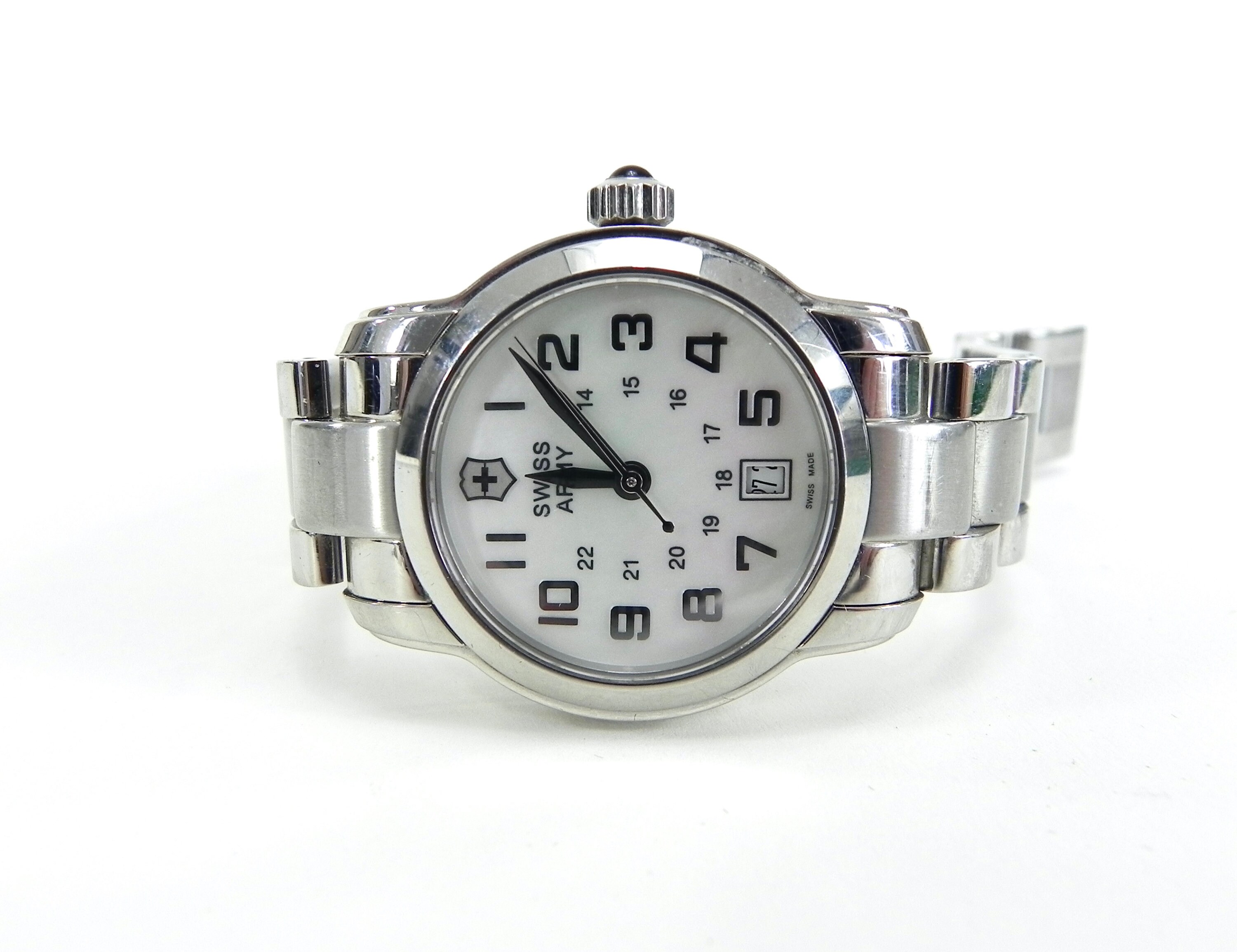 Oakley 10 Bar Sapphire Crystal Swiss Made Watch Swiss Army Wrist Watch 241055 Vivante Bracelet Victorinox Water
