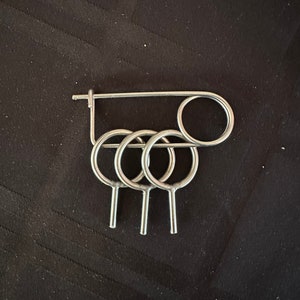 Set di perni deflettori di calore Solo Stove con clip di fissaggio fatta a mano