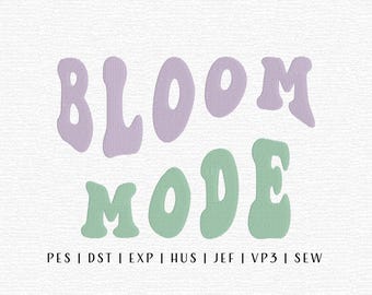Bloom Mode Embroidery Design File, Flower Embroidery Design, Trending Embroidery File, Spring Embroidery Design, Spring Bloom